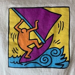 Contemporary All-Cotton Keith Haring (1958-1990) “KH12” T-Shirt
